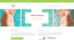 Desktop Screenshot of lifeaid-training.com